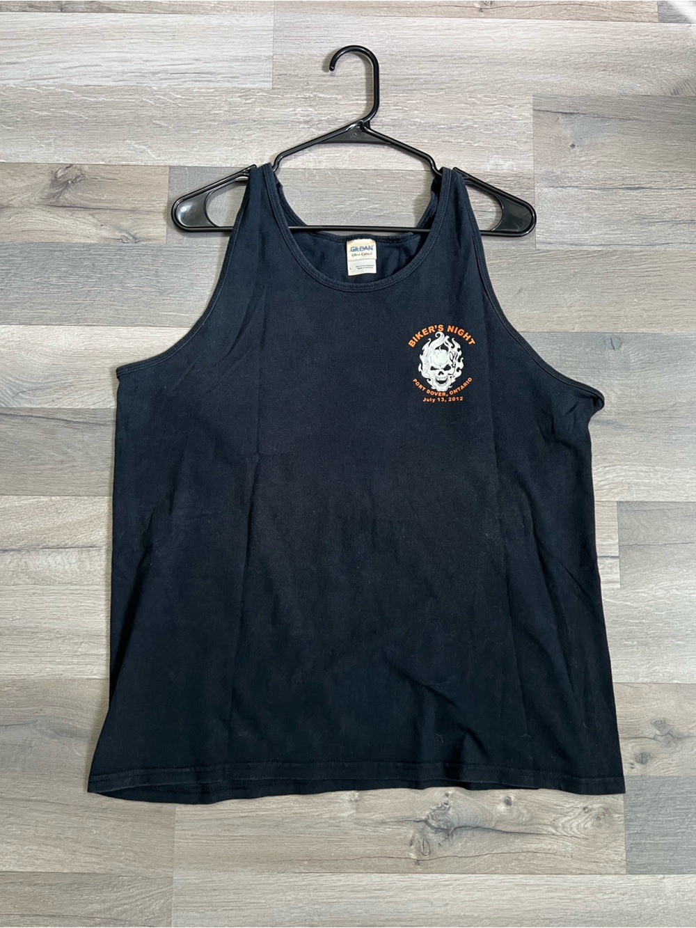 Gildan Port Dover Ontario Friday the 13th Biker Rally Tank Top Large July 2012